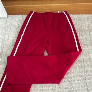 Tilly’s Red Pants with White Stripes